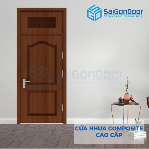 Cửa nhựa Composite 2A-walnut-1