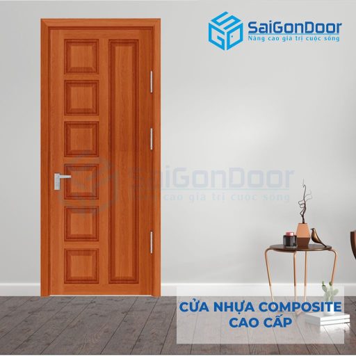 Cửa nhựa Composite 6B-sapele-1