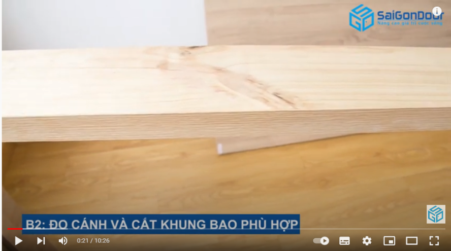 quy trình lắp cửa gỗ công nghiệp
