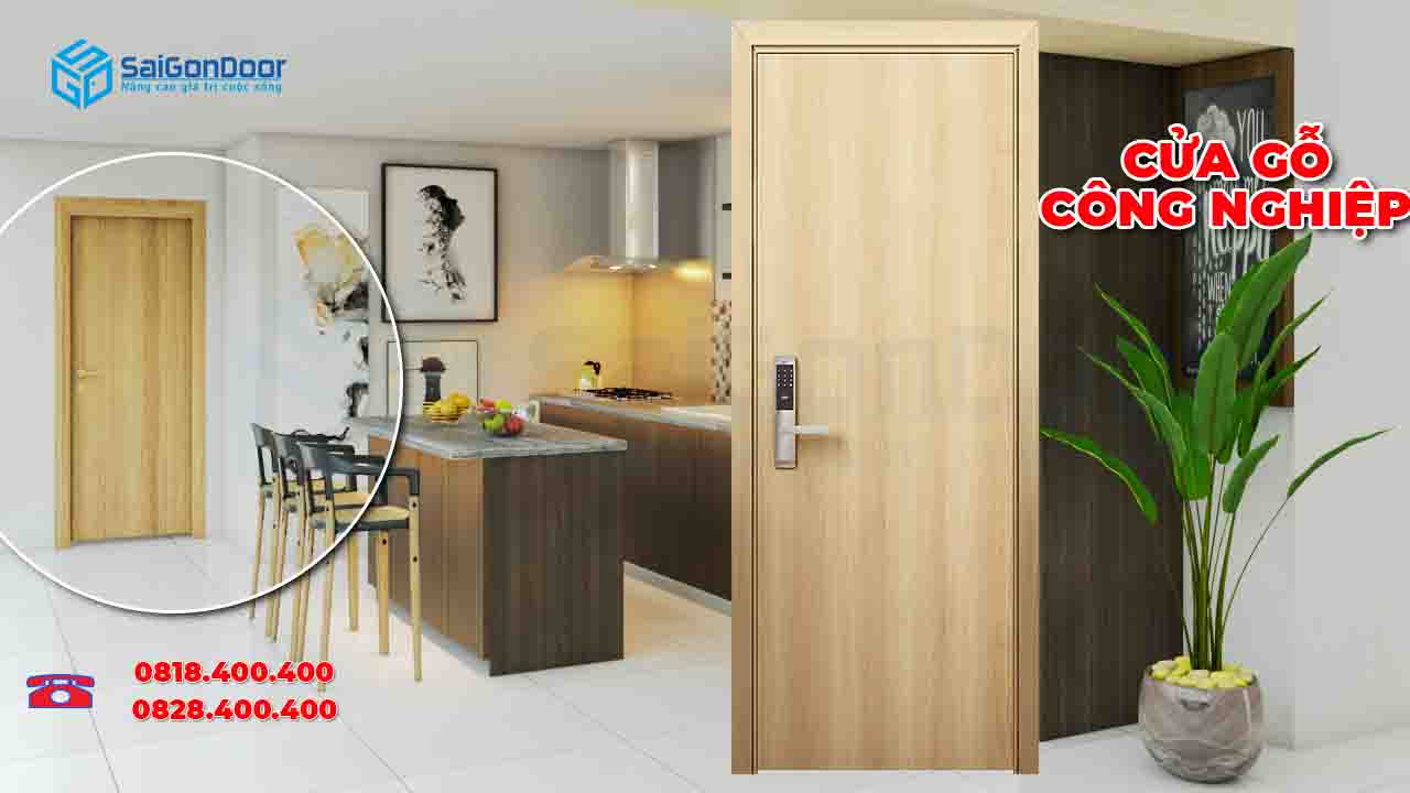 Mẫu cửa gỗ công nghiệp 2021