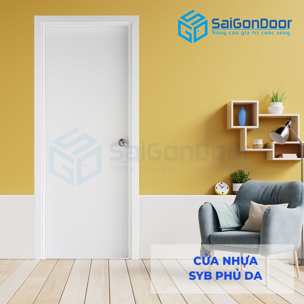 Mẫu cửa nhựa composite màu trắng P1B11 mẫu cửa nhựa composite màu trắng đẹp