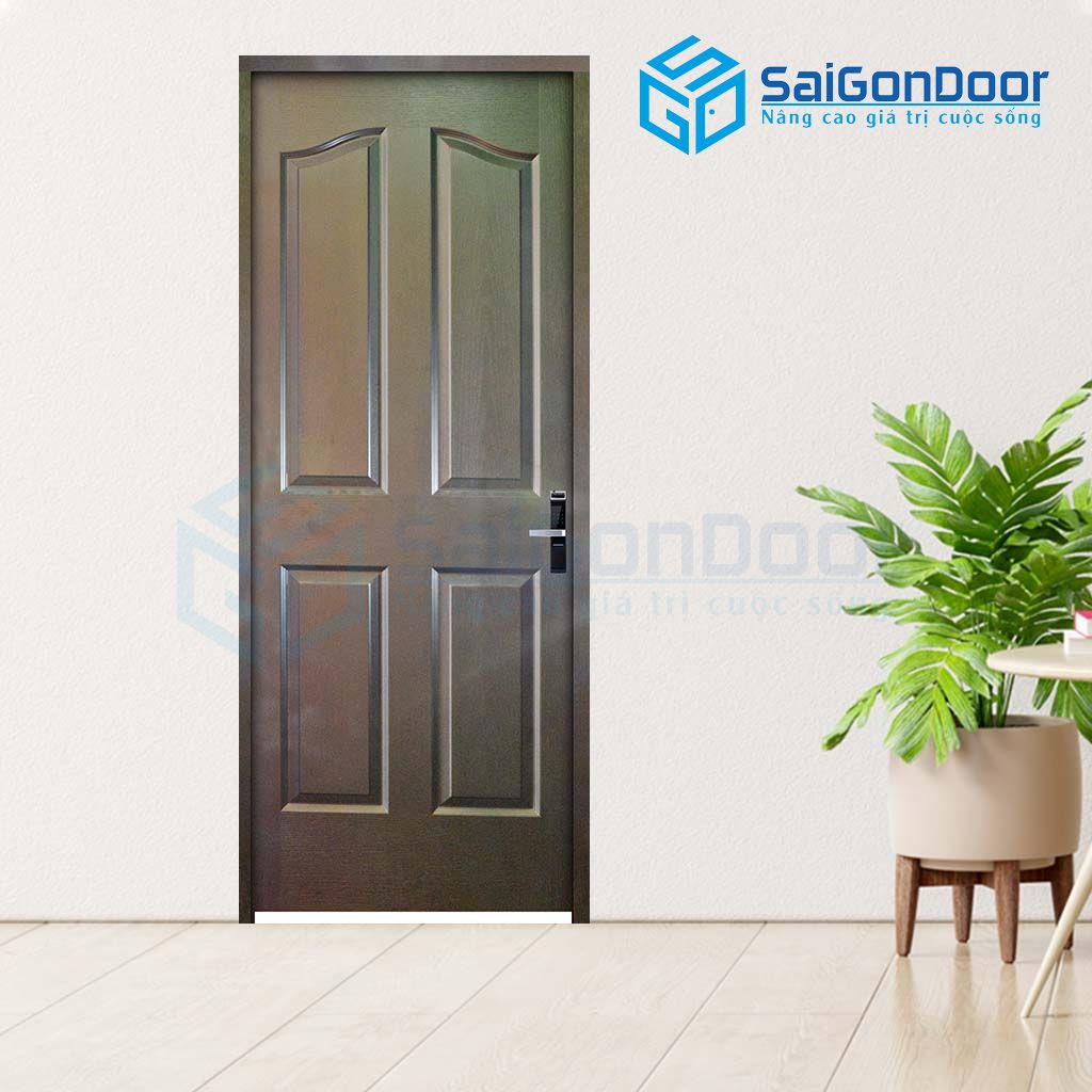 Đẹp sang trọng với mẫu cửa phòng ngủ màu đen mun báo giá cửa phòng ngủ