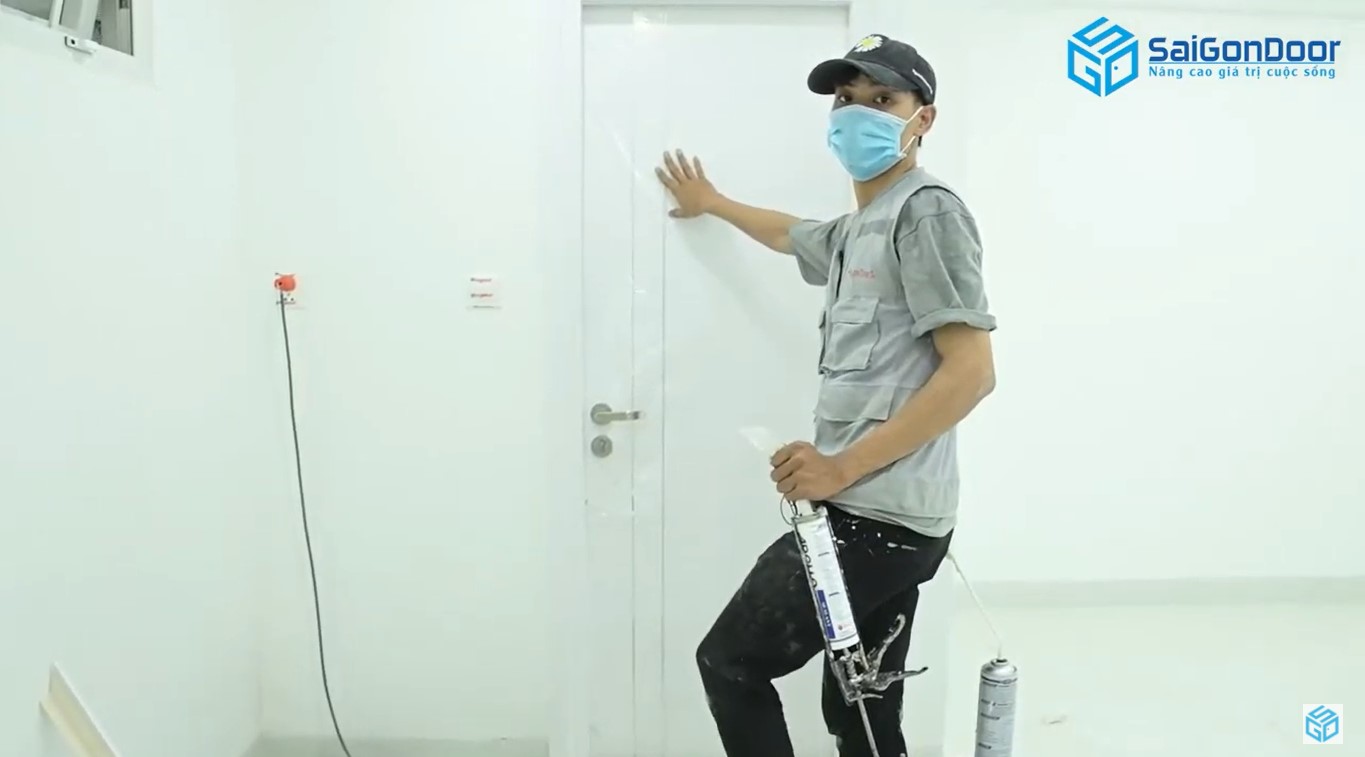 Hình ảnh cửa phòng tắm sau khi hoàn thiện Báo giá cửa phòng tắm