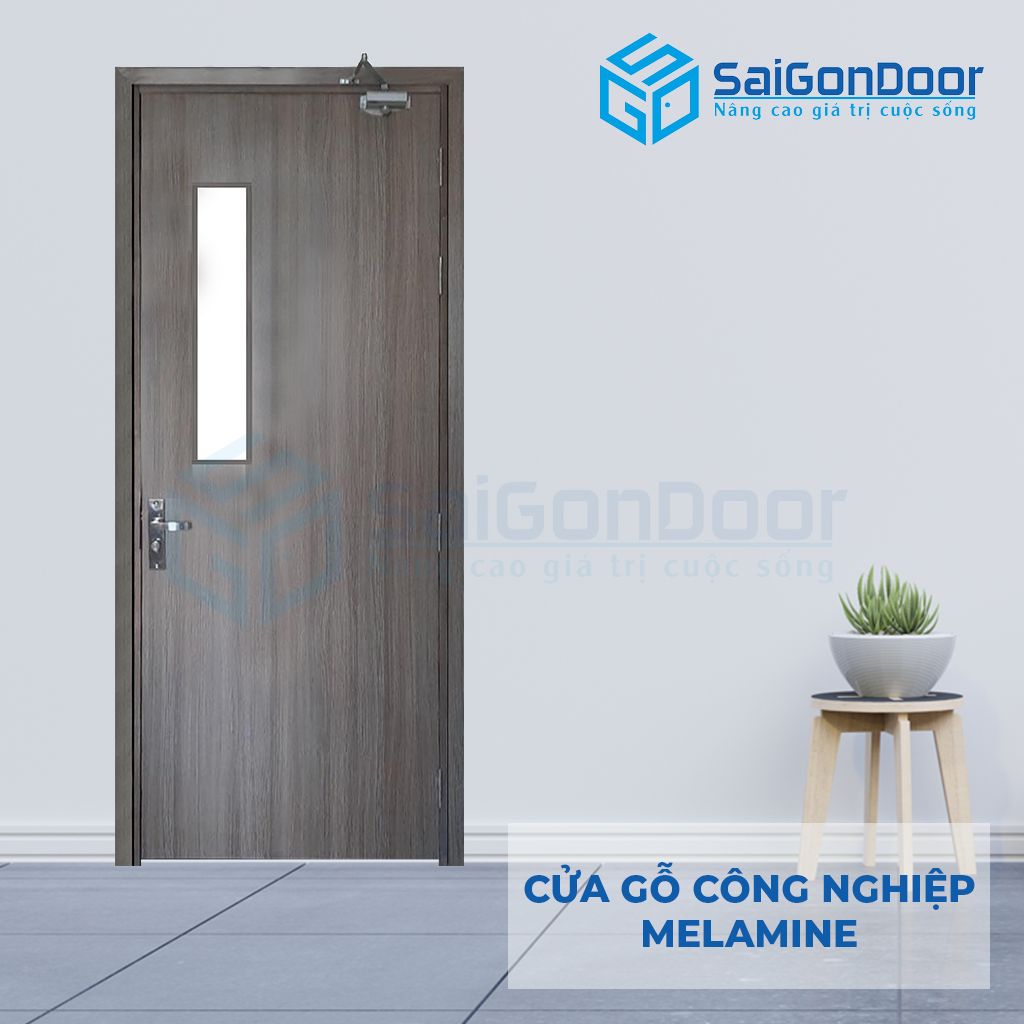 Mẫu cửa gỗ công nghiệp HDF SGD melamine P1G1 Các mẫu cửa gỗ phòng tắm
