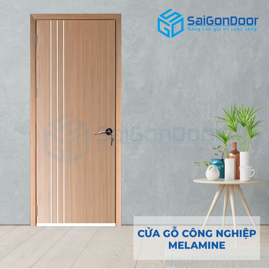 Mẫu cửa gỗ công nghiệp MDF Melamine P1R3-1 Các mẫu cửa gỗ phòng tắm