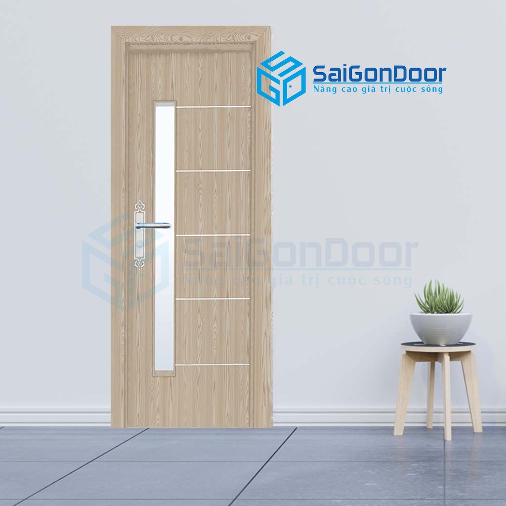 Mẫu cửa nhựa cách âm fix kính cửa nhựa cách âm giá rẻ