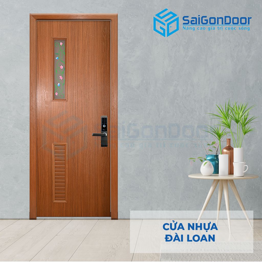 Mẫu cửa nhựa Đài Loan vân hương 05-8081G.PNG cửa nhựa giá rẻ bình dương