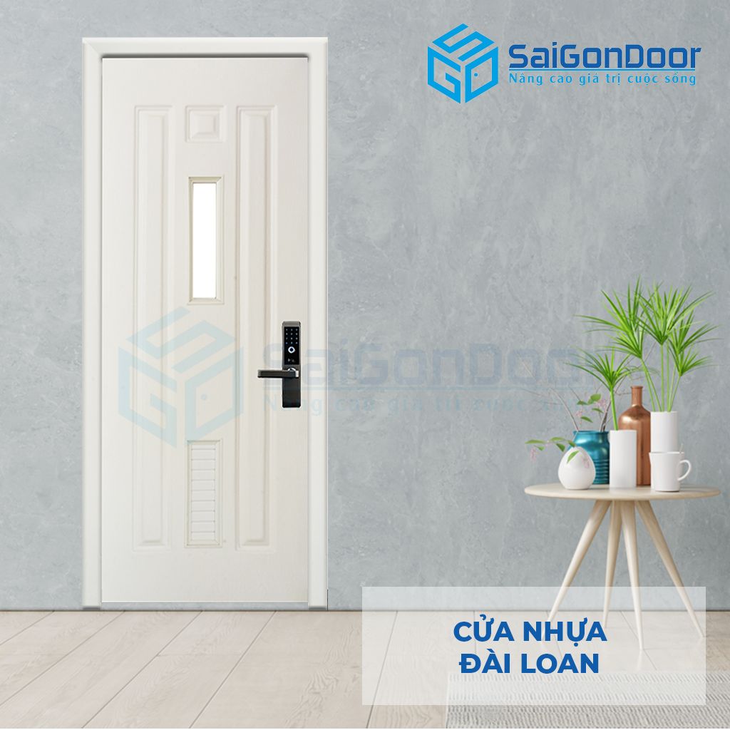 Mẫu cửa nhựa Đài Loan màu trắng 04-802 AG.PNG cửa nhựa giá rẻ bình dương