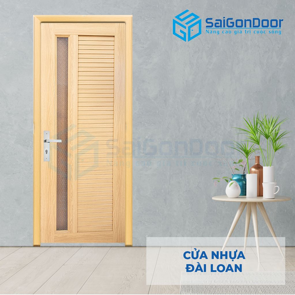 Mẫu cửa nhựa Đài Loan vân gỗ YA-13PNG cửa nhựa giá rẻ bình dương