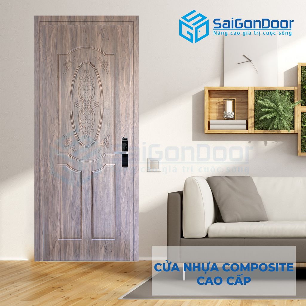Mẫu cửa nhựa composite vân gỗ B14-60.PNG cửa nhựa giá rẻ bình dương