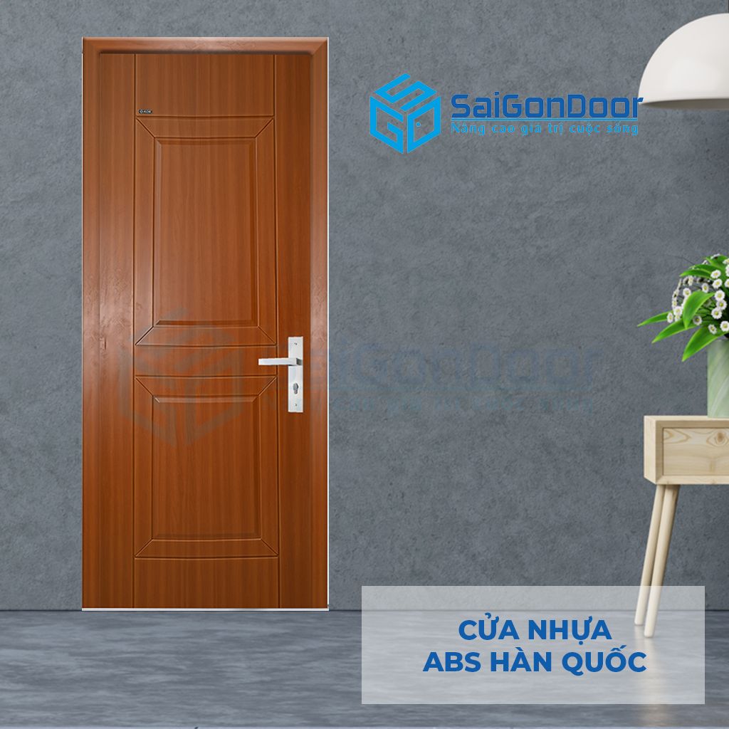 Mẫu cửa nhựa Hàn Quốc vân gỗ hương 117-M8707 cửa nhựa giá rẻ bình dương