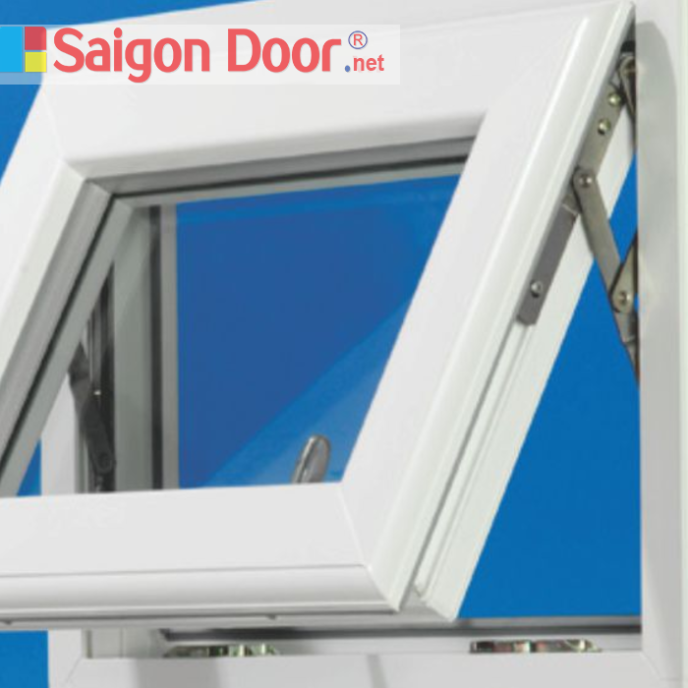 Cửa sổ 1 cánh mở hất nhựa lõi thép cửa nhựa lõi thép giá rẻ