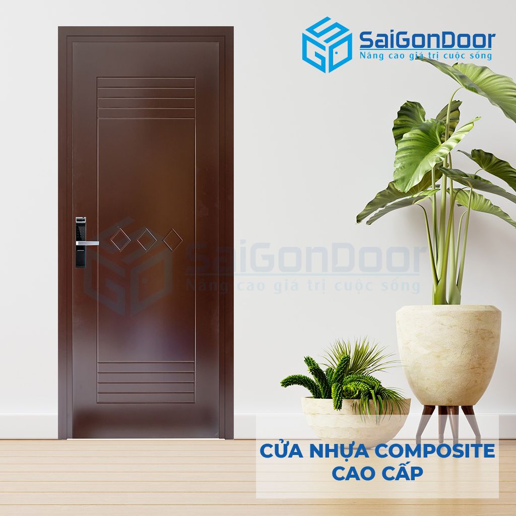 Cửa nhựa vân gỗ phòng tắm