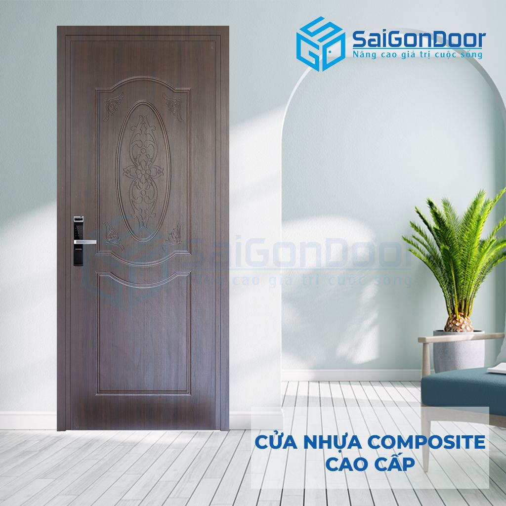 Cửa nhựa vân gỗ phòng tắm