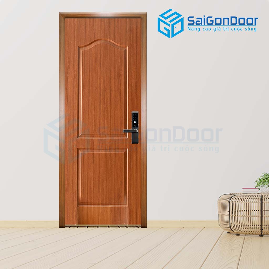 Mẫu cửa nhựa phòng ngủ sử dụng khóa tay nắm gạt cửa phòng ngủ bằng nhựa giá rẻ