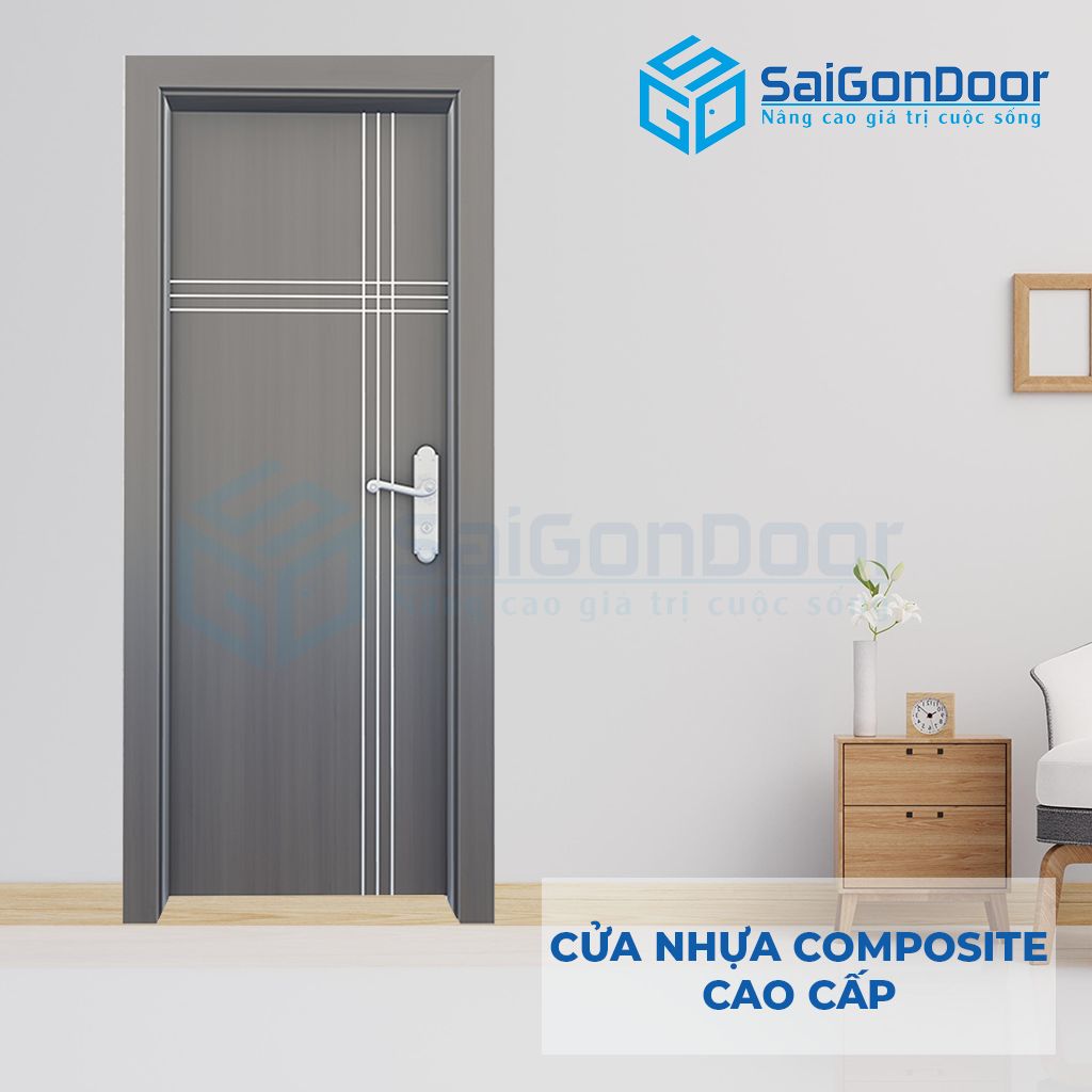 Mẫu cửa nhựa phòng tắm composite SGD 33CS cửa phòng tắm cao cấp