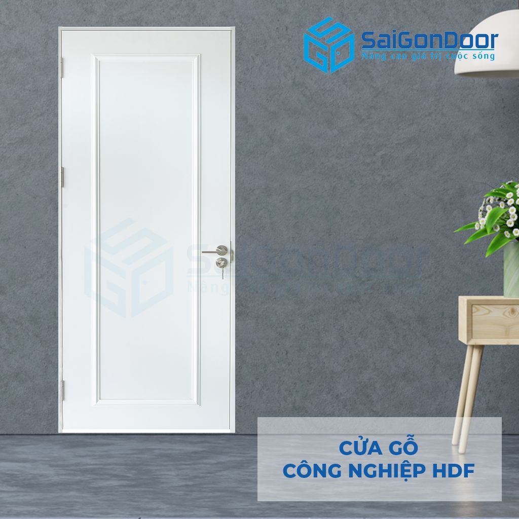 Cửa gỗ phòng ngủ HDF 1A cửa phòng ngủ hdf