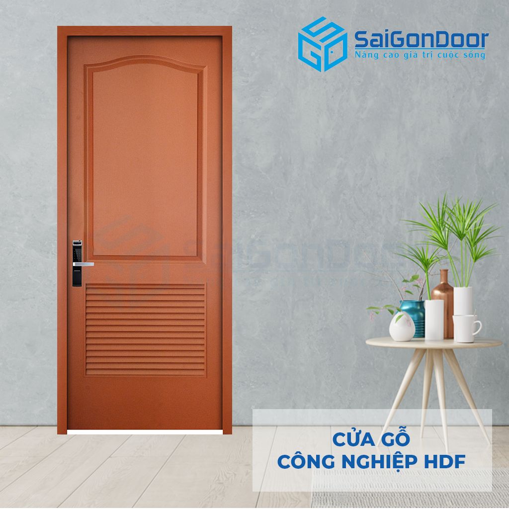 Cửa gỗ phòng ngủ HDF 2L-C10 cửa phòng ngủ hdf