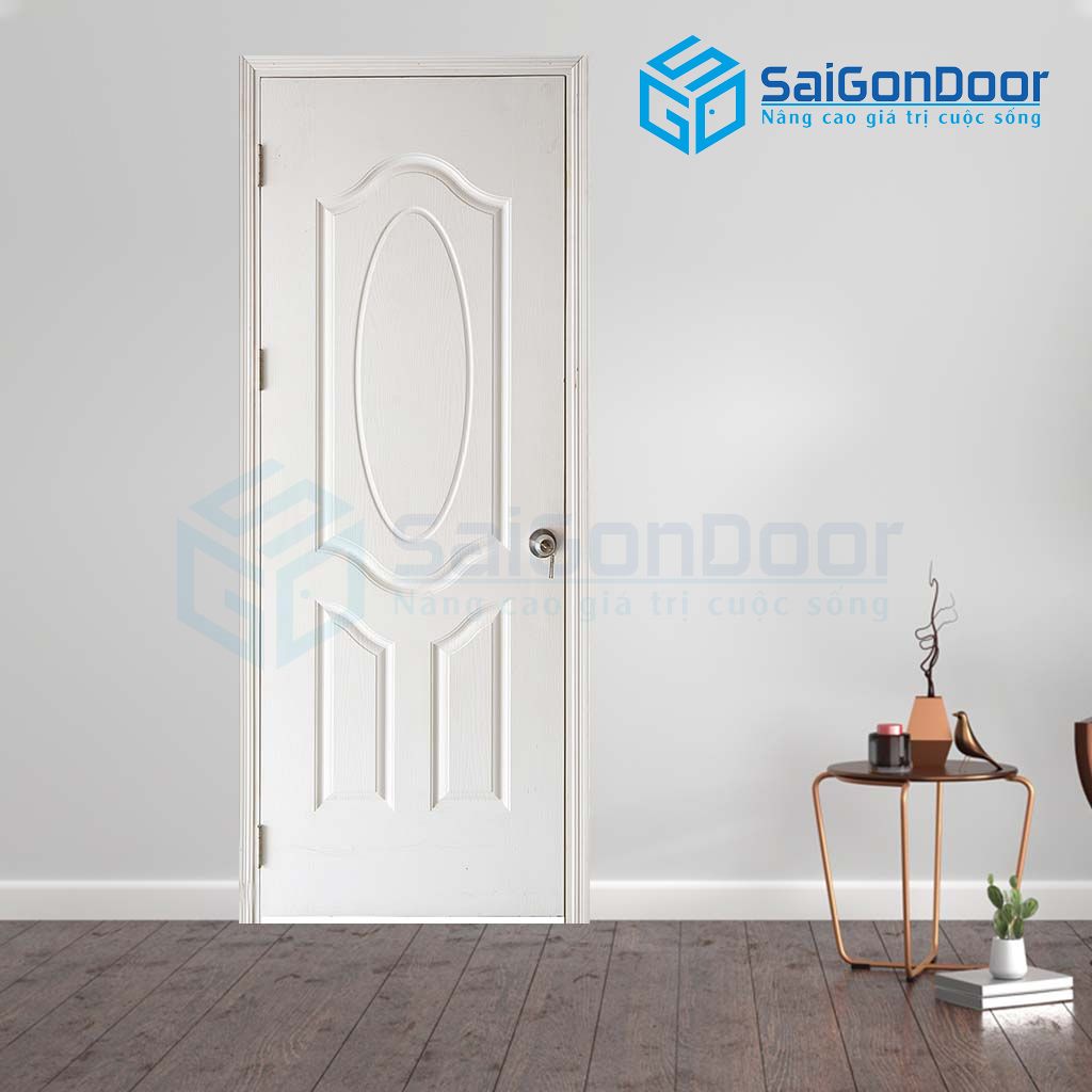 Cửa phòng ngủ bằng gỗ đẹp - mẫu 4 cửa phòng ngủ có nên đối diện cửa nhà vệ sinh