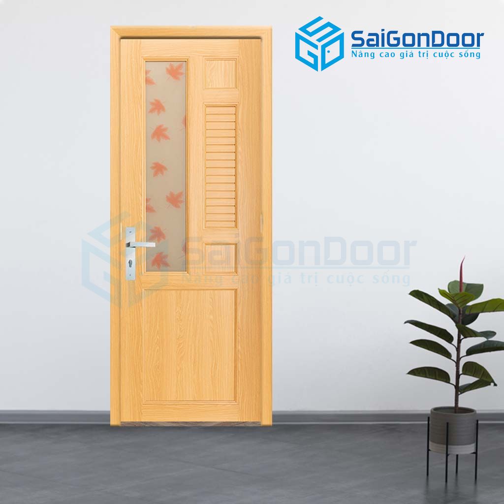 Cửa phòng ngủ bằng nhựa đẹp - mẫu 3 cửa phòng ngủ có nên đối diện cửa nhà vệ sinh