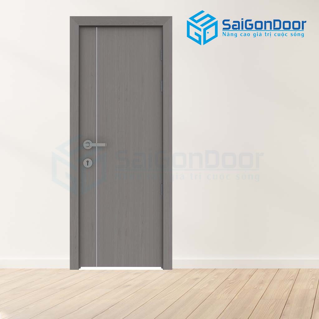 Mẫu cửa nhựa composite màu vân gỗ mun sang trọng Thi công quán bar, karaoke, vũ trường, phòng thu âm