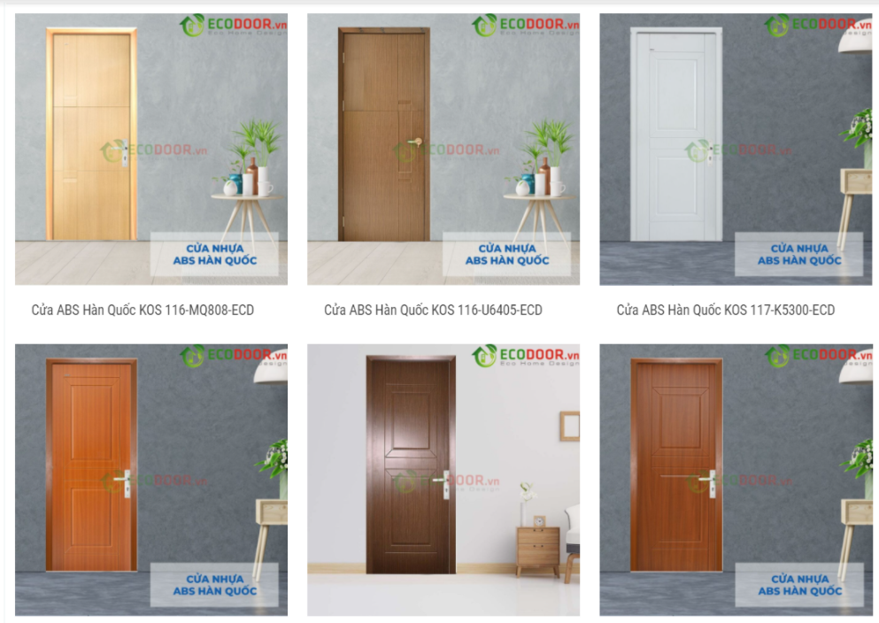 Mẫu cửa nhựa abs Hàn Quốc “ hot” tại Ecodoor Mẫu cửa nhựa abs Hàn Quốc “ hot” tại Ecodoor