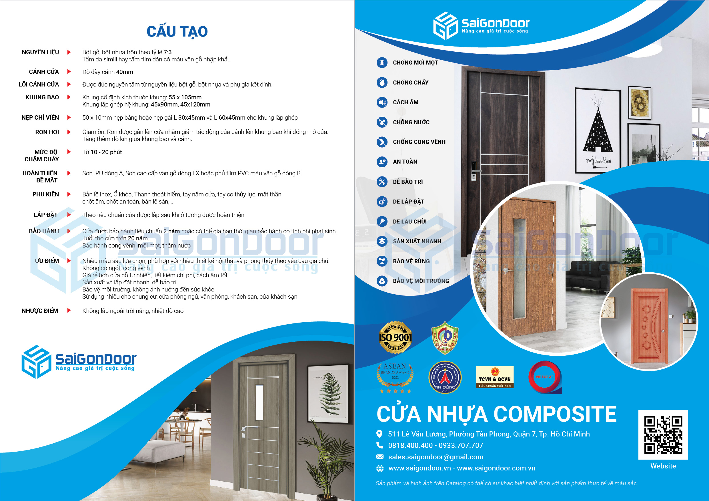 Cau tao Cua nhua Composite