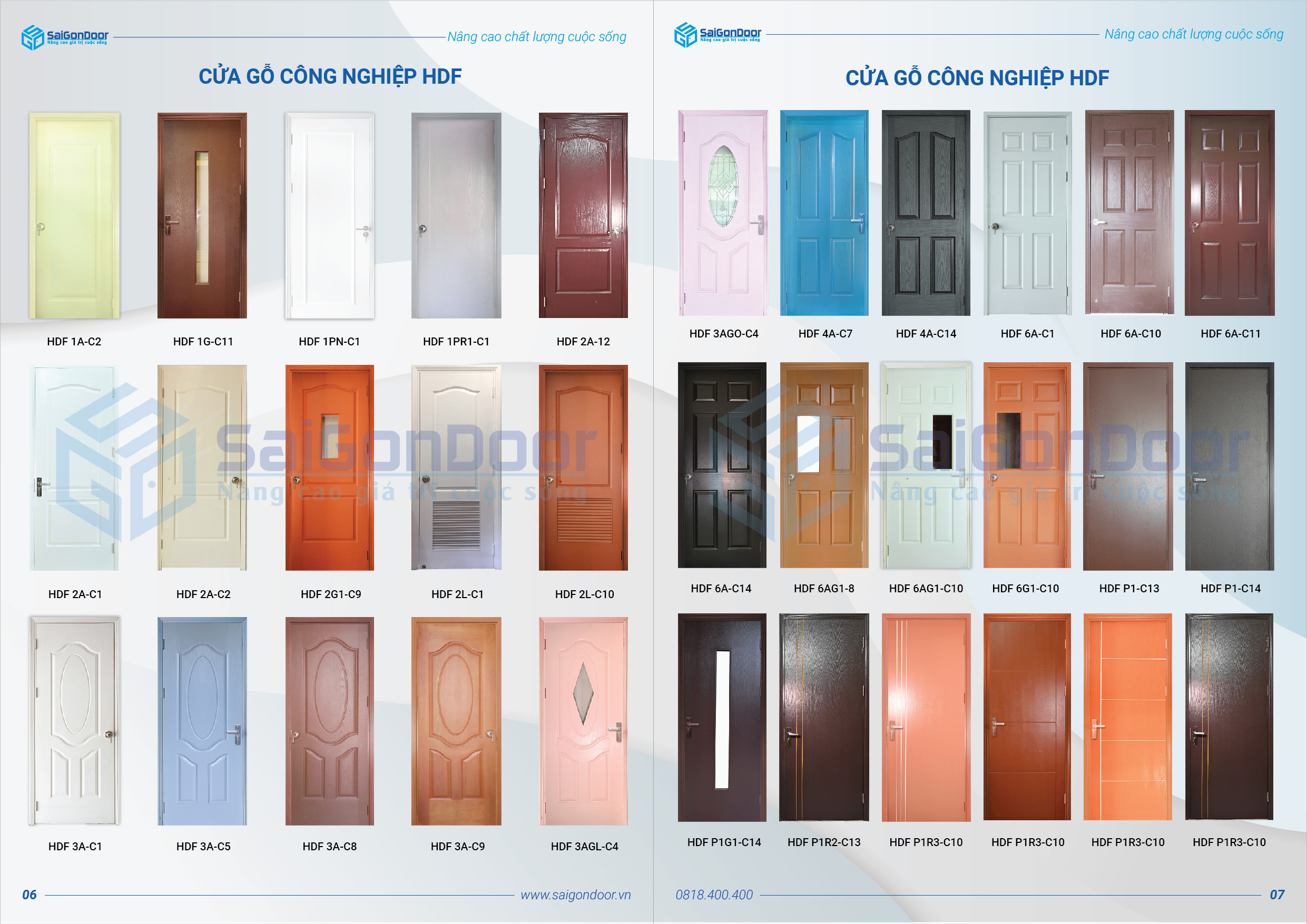 Catalogue cửa gỗ công nghiệp HDF Catalogue cửa gỗ công nghiệp HDF