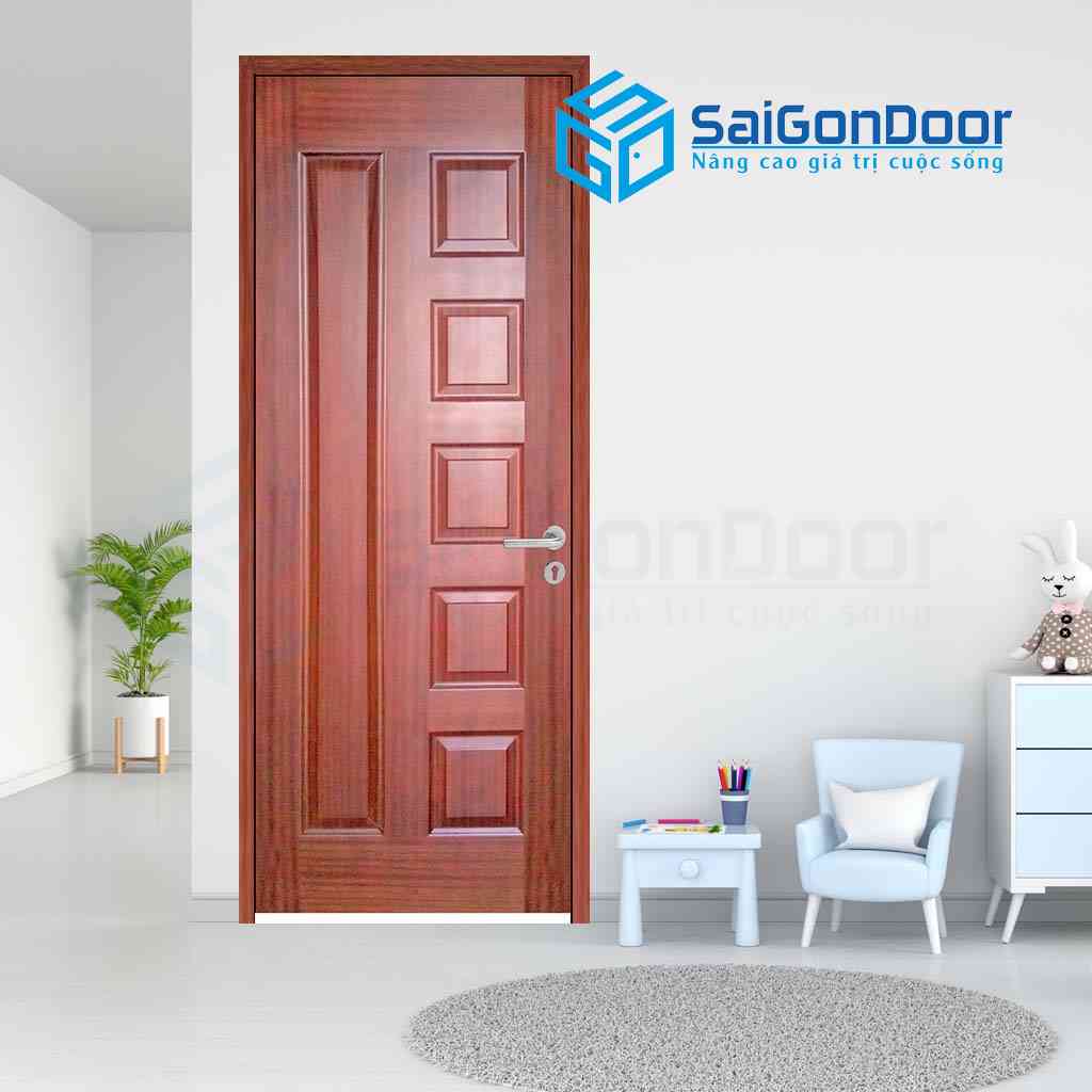 Cửa gỗ HDF Veneer 6B-căm xe Cửa gỗ HDF Veneer 6B-căm xe