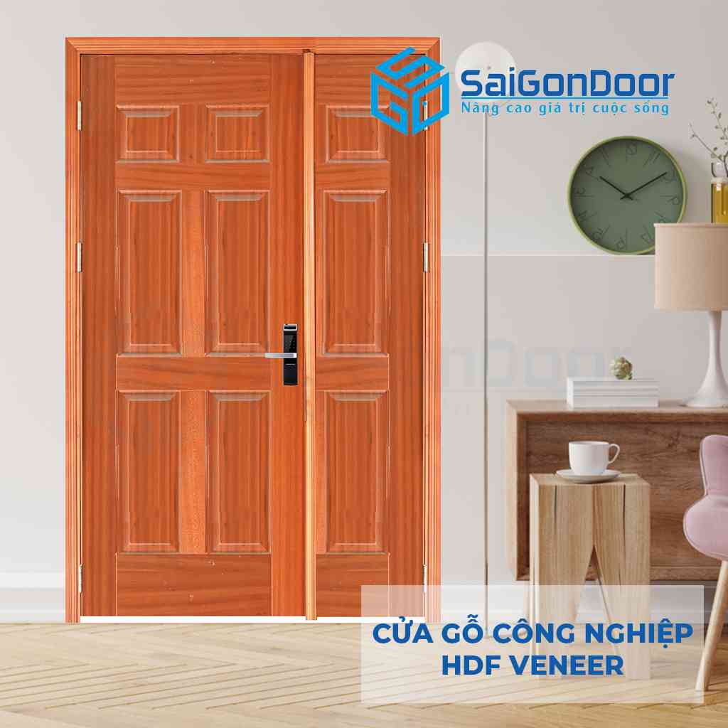 Cửa gỗ HDF Veneer Cửa gỗ HDF Veneer