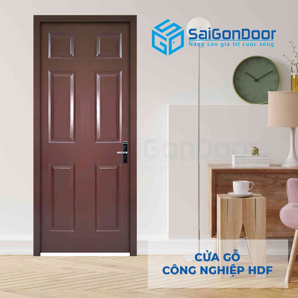 Cửa gỗ HDF mẫu 6A - C11 Cửa gỗ HDF mẫu 6A - C11