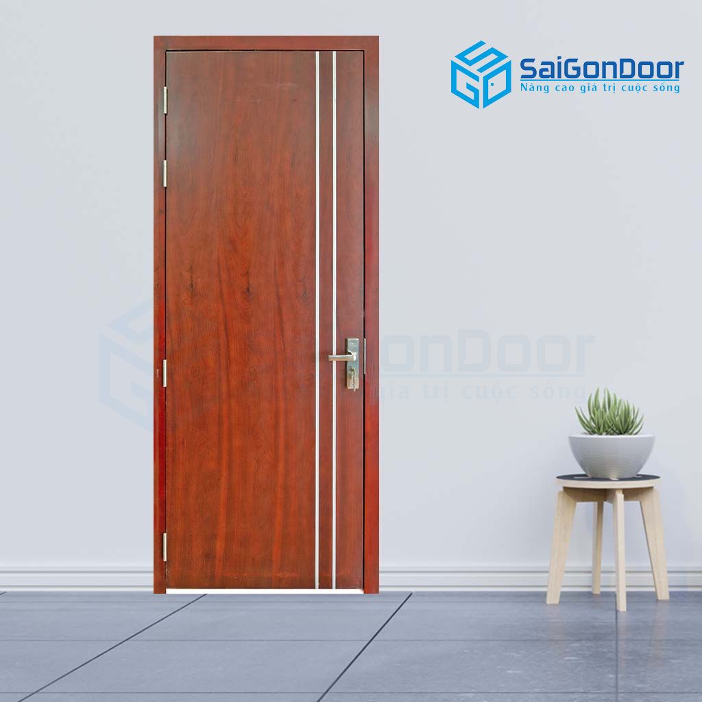 Cửa gỗ MDF veneer P1R2 căm xe Cửa gỗ MDF veneer P1R2 căm xe