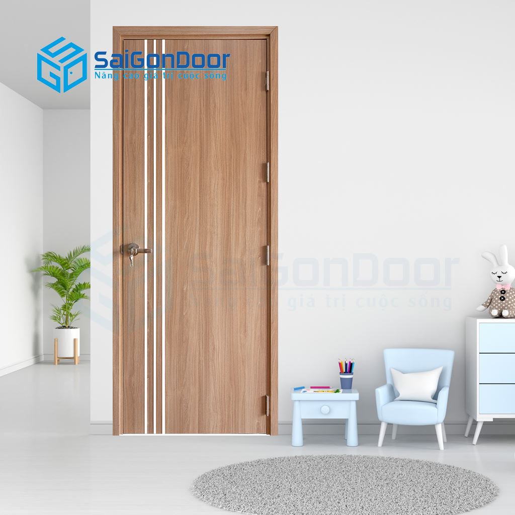 Cửa phòng khách sạn bằng gỗ MDF laminate P1R3