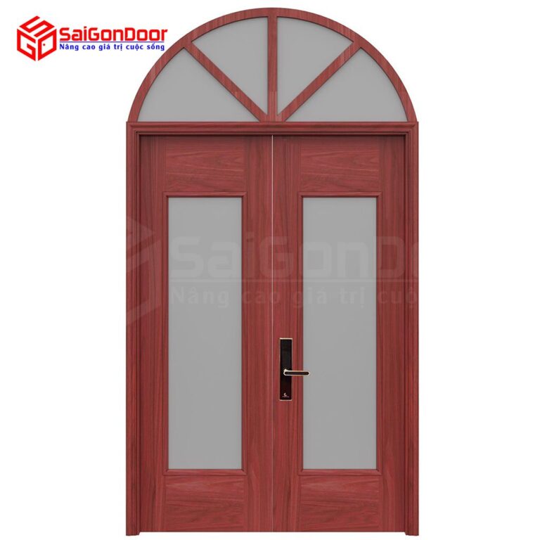 Cửa thép vòm vân gỗ Cửa thép vòm vân gỗ