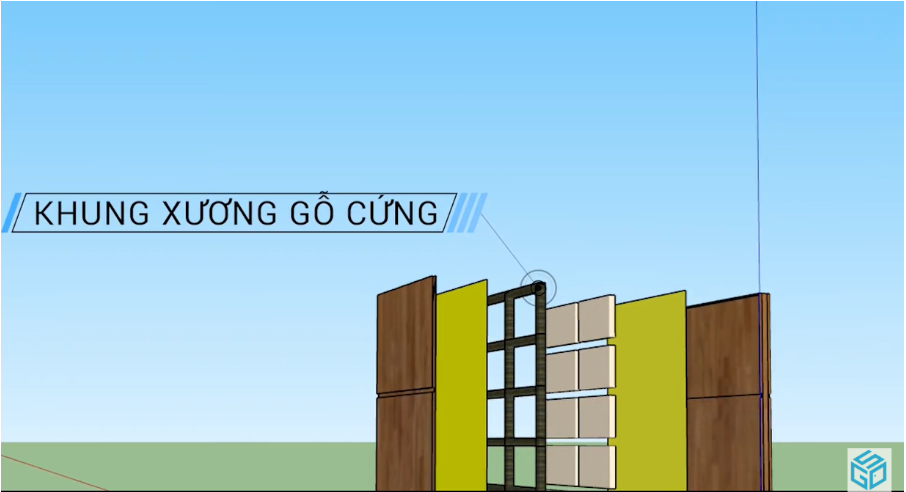 Khung xương cửa gỗ chống cháy Khung xương cửa gỗ chống cháy