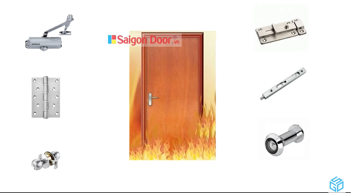 Phụ kiện cửa gỗ chống cháy Phụ kiện cửa gỗ chống cháy