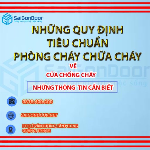Những quy định tiêu chuẩn về phòng cháy chữa cháy về cửa chống cháy năm 2022