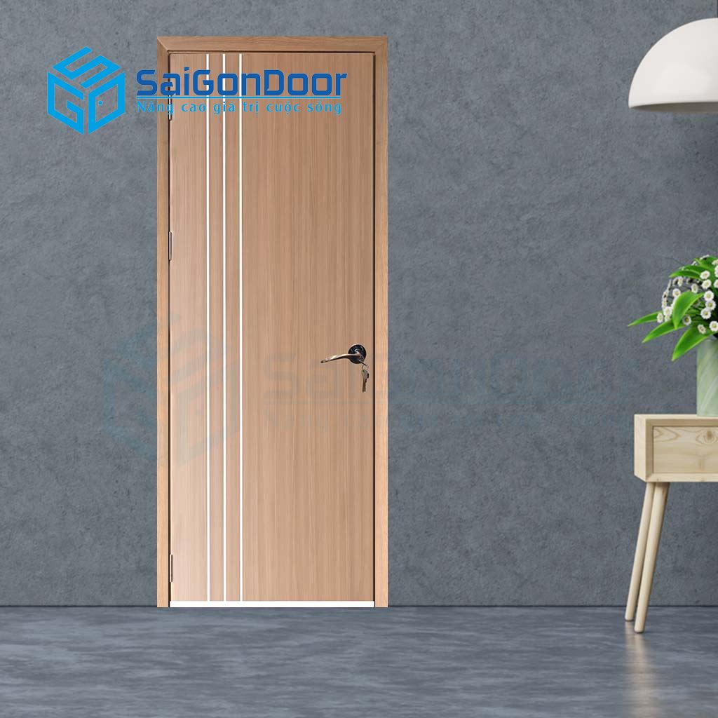 Mẫu cửa nhà tắm đơn giản MDF Melamine P1-1 Mẫu cửa nhà tắm đơn giản MDF Melamine P1-1