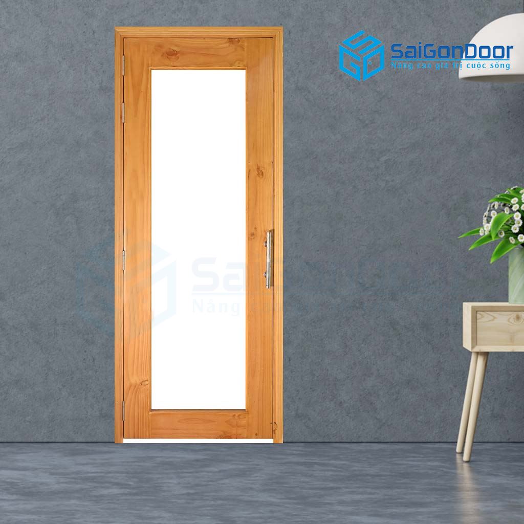 Cửa gỗ MDF veneer ô kính Cửa gỗ MDF veneer ô kính