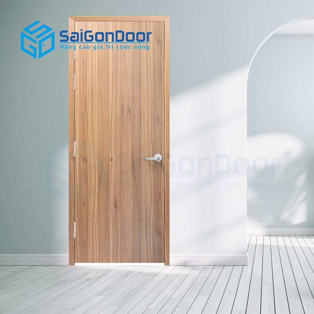 Cửa gỗ nhà tắm đơn giản MDF Laminate P1 Cửa gỗ nhà tắm đơn giản MDF Laminate P1