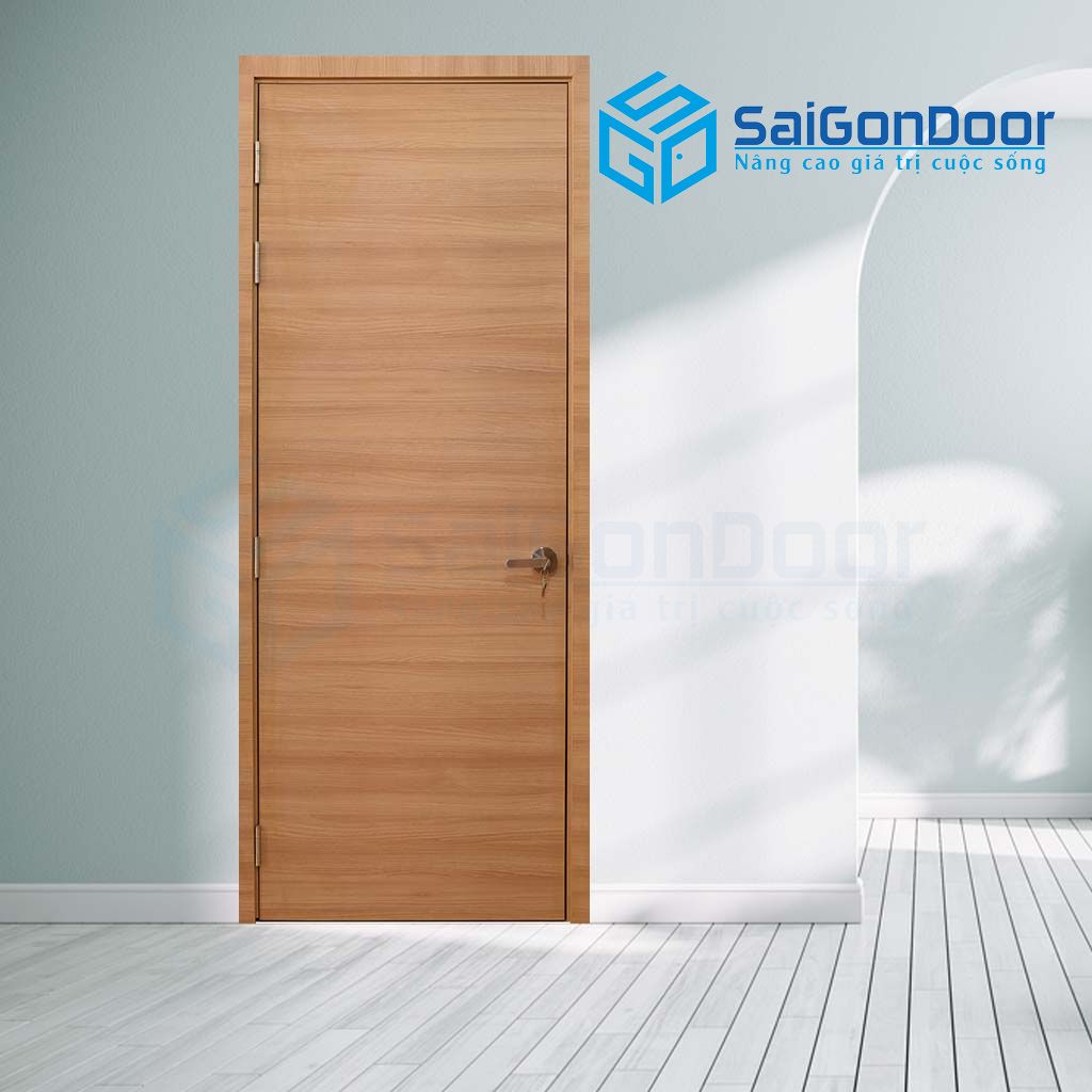 Cửa gỗ phòng ngủ MDF vân ngang Cửa gỗ phòng ngủ MDF vân ngang