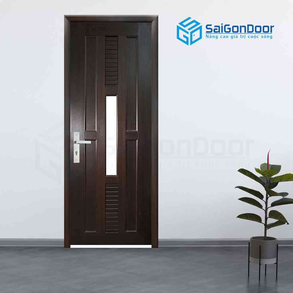 Cửa nhựa giả gỗ cho phòng tắm YC-24 Cửa nhựa giả gỗ cho phòng tắm YC-24