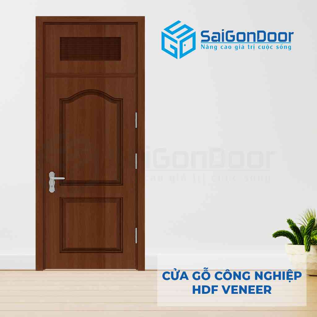Mẫu cửa HDF giả gỗ walnut đẹp Mẫu cửa HDF giả gỗ walnut đẹp