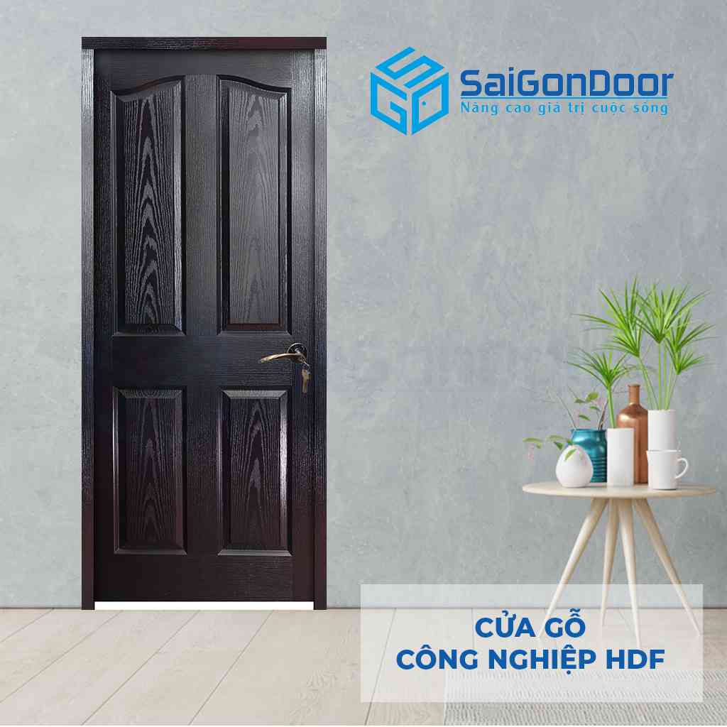 Mẫu cửa gỗ màu đen mã HDF 4A-C14.png Mẫu cửa gỗ màu đen mã HDF 4A-C14