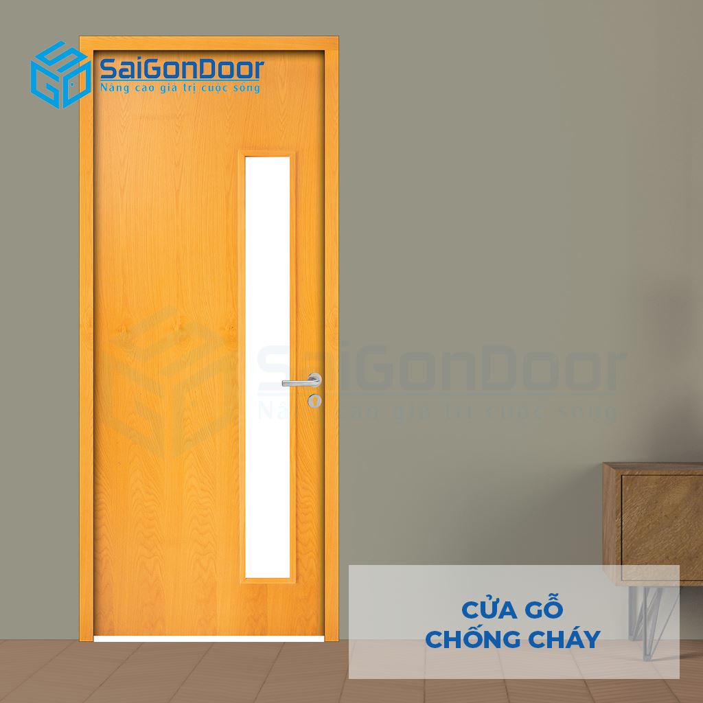 Mẫu cửa thoát hiểm MDF Veneer P1G1 gỗ sồi Mẫu cửa thoát hiểm MDF Veneer P1G1 gỗ sồi