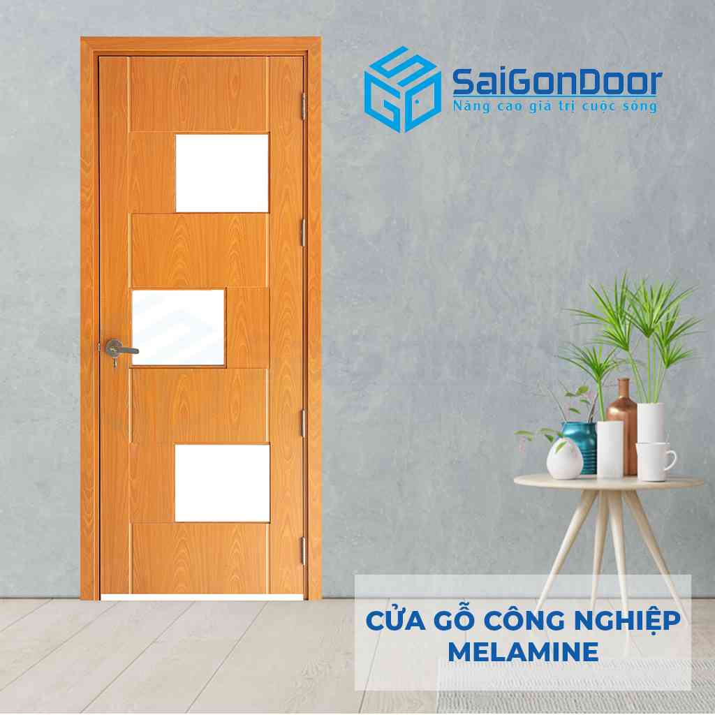 Mẫu cửa thông phòng MDF Melamine P1G3 Mẫu cửa thông phòng MDF Melamine P1G3