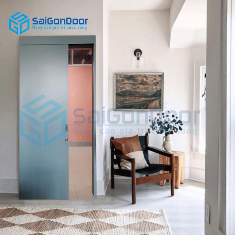 Mẫu cửa lùa thép nhà ở sang trọng Mẫu cửa lùa thép nhà ở sang trọng
