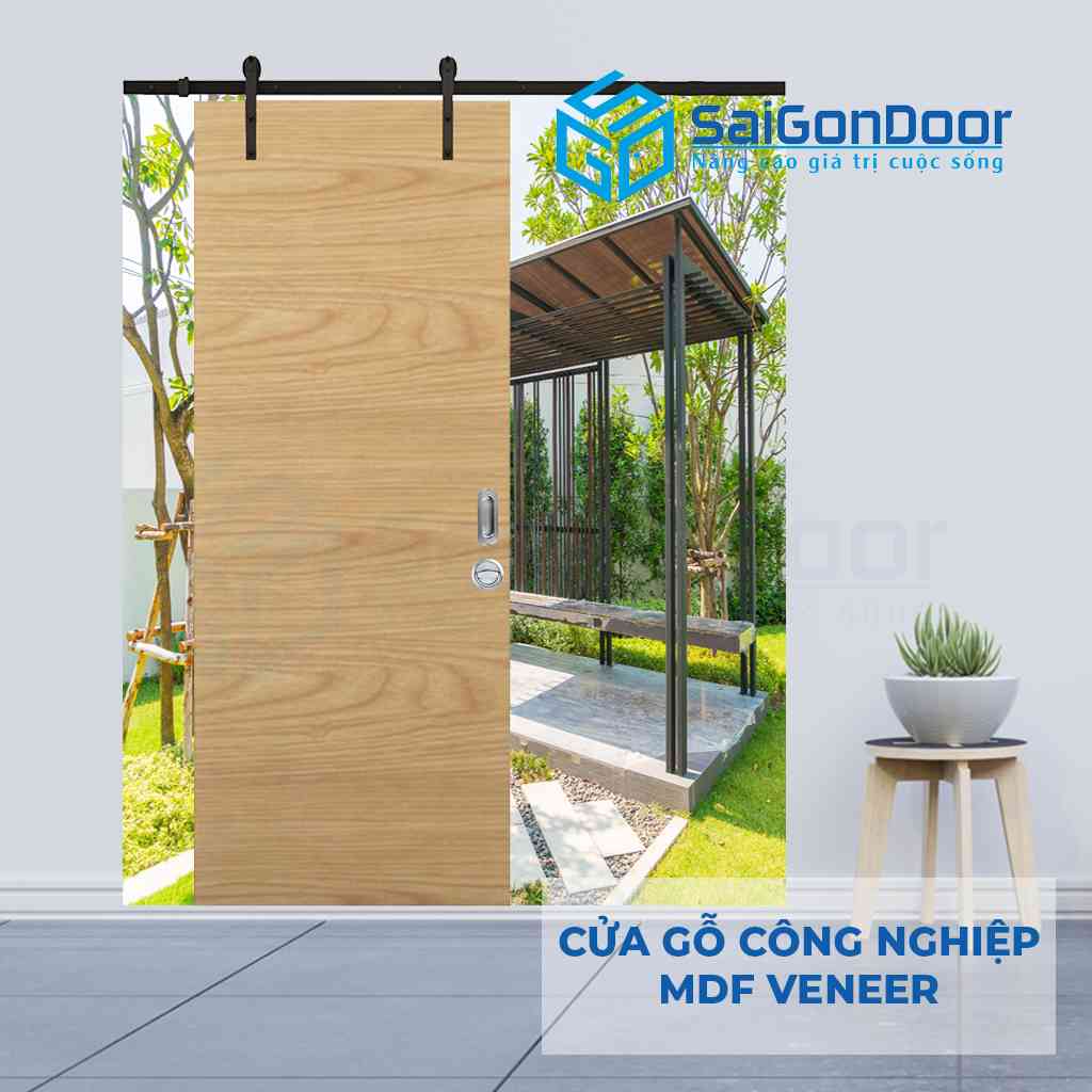 Cửa gỗ MDF loại cửa lùa chịu lửa Cửa gỗ MDF loại cửa lùa chịu lửa