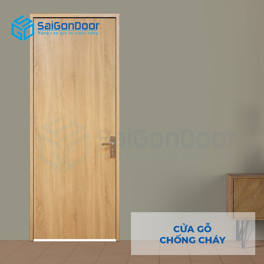 Cửa gỗ ngăn cháy MDF Laminate Cửa gỗ ngăn cháy MDF Laminate