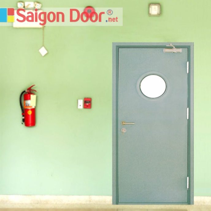 Cửa thép ngăn cháy có ô kính TCC-P1GO Cửa thép ngăn cháy có ô kính TCC-P1GO